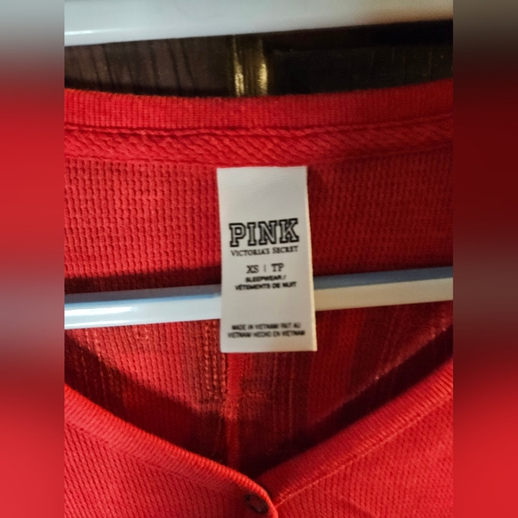 NWOT Victoria's Secret Pink Thermal Onesie XS - Picture 7 of 7